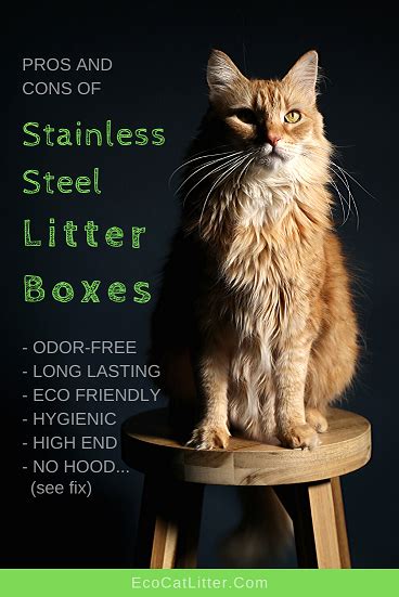 stainless steel litter box pros and cons|stainless steel litter box alternative.